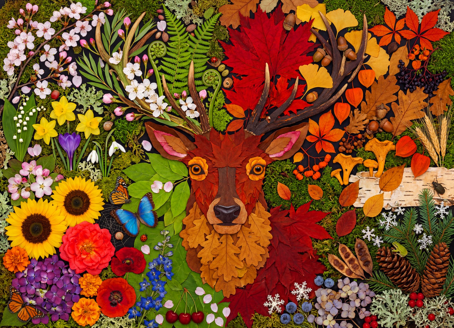 Close-up of AIDUOTEK puzzle artwork